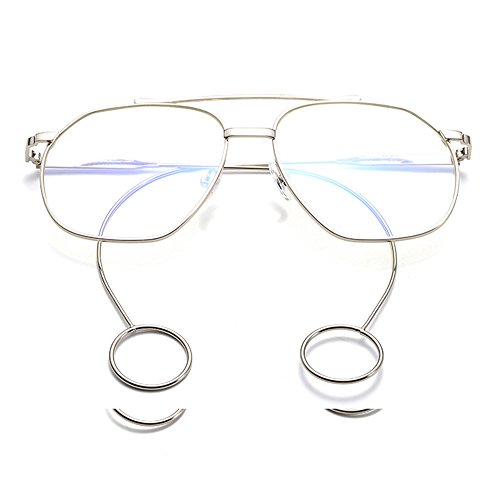 YEZIJIN Fashion Neutral Big Box Wear Earrings Shades Sunglasses Optical Glasses