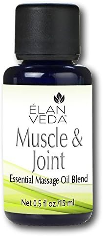 Natural Muscle & Joint Pain Relief by ELANVEDA | Organic Essential Oil Blend for Sore Muscles, Inflammation, Arthritis - 0.53 fl oz Roll-On