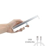 Motion Sensing LED Light, Rechargeable Cordless Portable Light for Closet Hallway Bathroom, Magnetic Strip Mount, White - JVR LH42W