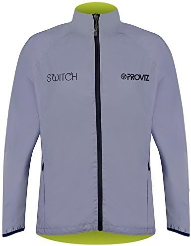 Proviz Men's Switch Reflective Cycling Jacket - Silver/Yellow by Proviz