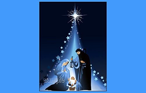 Holy Nativity CHRISTMAS HOLIDAY edible IMAGE CAKE TOPPER DECORATION party personalized Jesus mary holiday gift winter