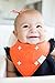 Baby Bandana Bibs, Organic Cotton 4-Pack, Super Absorbent Drool Bandana Bibs for Boys & Girls