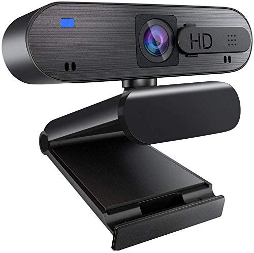 HD Webcam with Microphone for PC 1080p Cover Slider USB Web Camera with Clip on Web Cam Gaming Camera Streaming Webcam for Laptop Computer
