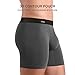 DAVID ARCHY Men's 3 Pack Underwear Soft Comfy Breathable Bamboo Rayon Basic Boxer Briefs No Fly (Dark Gray,XL)