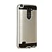 LG G3 Stylus Case, LG G3 Stylus D690 Case, Aomax@ Anti-Shock Brushed Metal Texture , TPU & PC Dual Layer Hybrid Non-slip Protective Case For LG G3 Stylus D690 VLS Silver