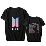 Qaedtls Kpop BTS World Tour Love Yourself Concert Shirt Jungkook V Suga Jimin T-Shirt