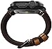 LUNATIK EPIK Aluminum Case and Leather Strap for Apple Watch Series 1, Black/Brown