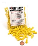 50 Piece 1/4" X 3/8" High Temp Silicone Rubber Tapered Plug Kit Powder Coating Custom Painting Supplies