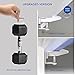 MPS 11 [Upgraded] Child Safety Cabinet Latches Locks, 10 Packs, Easy to Install, No Tools or Drilling Needed, Invisible Design, with Buckles and Screws-White, 2.8