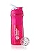 BlenderBottle SportMixer Tritan Grip Shaker Bottle, Pink/White, 28-Ounce