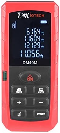 DMiotech 131ft Laser Distance Measure Mini Handheld Digital Bubble Level Rangefinder Measurer Tape with 6 Mode Ft/Inch/M