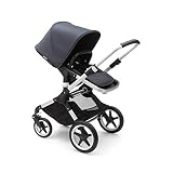 Bugaboo Fox Complete Full-Size Stroller, Alu/Steel Blue - Fully-Loaded Foldable Stroller with Advanced Suspension and All-Terrain Wheels