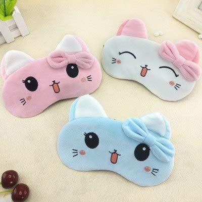 Ubervia Pack of 1 Cute Sleeping Aid Blindfold Travel Relaxing Sleepingey Epatch Adjustable Sleep Eye Cover Suitable For Women And GirlsIce Bag