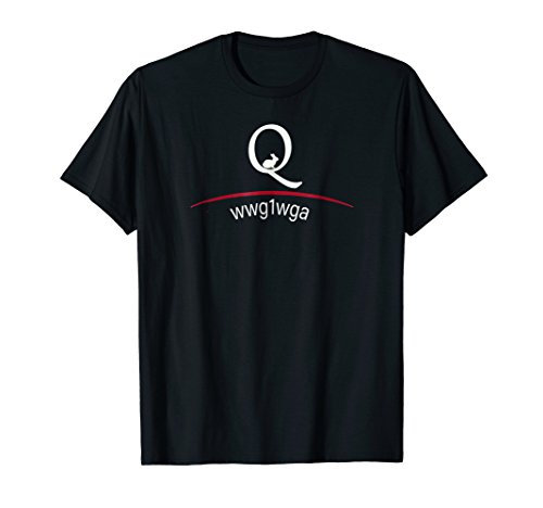 Q Anon QANON White Rabbit Red Slash wwg1wga T Shirt