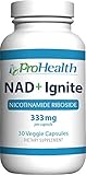 NAD+ Ignite NIAGEN - 333 mg Nicotinamide Riboside (30 veggie capsules, 333 mg per capsule). By ProHealth