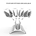 Vertical Laptop Stand, MacBook Holder Adjustable Size Desktop Space-Saving Notebook Holder Compatible with MacBook Air/Pro, Surface Pro, Samsung Notebooks and More (Sliver) (Sliver)