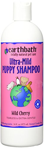 Earthbath Totally Natural Pet Shampoo, Puppy shampoo, 16 oz, Wild Cherry