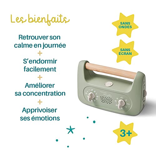 Morphée - My Little Morphée - Multilingual Version (English, French, Spanish, German) - Sleep and Calm Meditation Box for Kids Ages 3 and Up - No Waves and No Screens