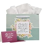 Christian Art Gifts Three Piece Landscape Gift Bag w/Card & Tissue Paper Set for Women: May the L...