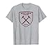 West Ham United Maroon Crest T-Shirt Heather Grey