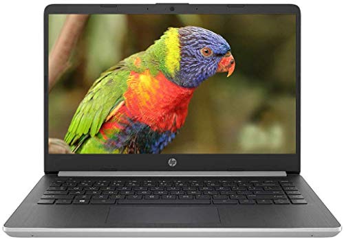 Premium HP 14 Inch FHD 1080p IPS Micro-Edge Display High Performance Laptop 10th Gen Intel Core i5-1035G4 Up to 3.7 GHz 8GB RAM 128GB SSD Bluetooth Webcam WiFi Type-C Backlit Keyboard Win 10 Silver