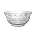 Party Essentials Hard Plastic 8-Quart Embossed Punch Bowl, Clear