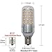 Dimmable E17 Intermediate Base LED Bulb,12W(100 Watt Light Bulbs Equivalent),4 Pack,1000 Lumens,Natural White 4000K,Metal Shell,360 Degree Angle for Chandelier and IKEA Lamp,Chener