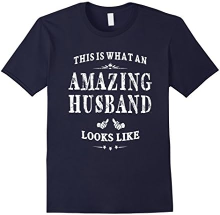 Men's This Is What An Amazing Husband Looks Like Gift Men T-shirt 3XL Navy