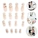 Yetaha Unfinished Wooden Dolls,16 Pcs, Decorative Peg People Male&Female Figures Body for DIY Painting, Craft Art Projects