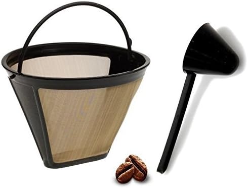 JADA Lifestyles Replacement Permanent Coffee Filter GTF Gold Tone Filter for SCC-1000 with Large Coffee Scoop