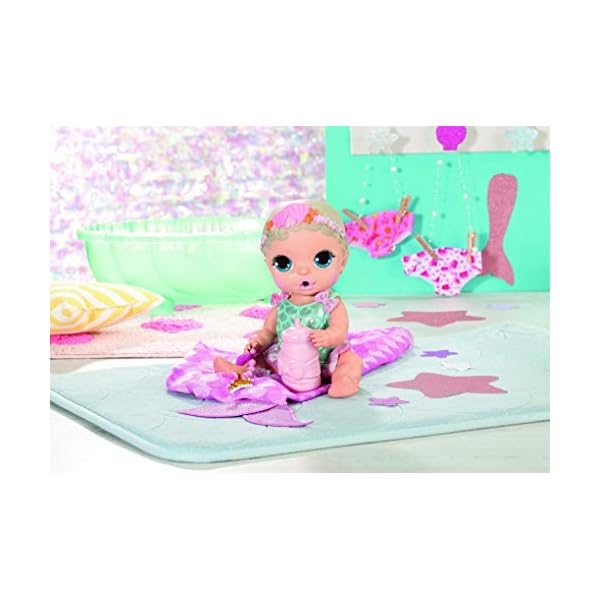 BABY born Surprise Mermaid Surprise Spielzeug Puppe - Einfach für kleine Hände, kreatives Spielen fördert Empathie und soziale Fähigkeiten, Für Kleinkinder ab 3 Jahren - Inklusive Puppe, Badewanne und – Bild 7