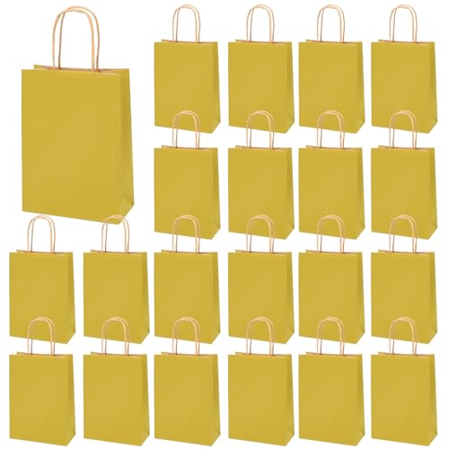 Koogel 32 Stück Geschenktüten mit Henkel, Papiertüten Bunte Kraftpapier Partytüten für Geburtstag Feiern Partys Geschenke
