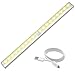 AMIR Motion Sensor Closet Lights, DIY Stick-on Anywhere Portable 20 LED Wireless Sensing Cabinet Light, Charging Stairs/Step/Night Light Bar with Magnetic Strip,Puck Lights(1 Pack, USB Rechargeable)