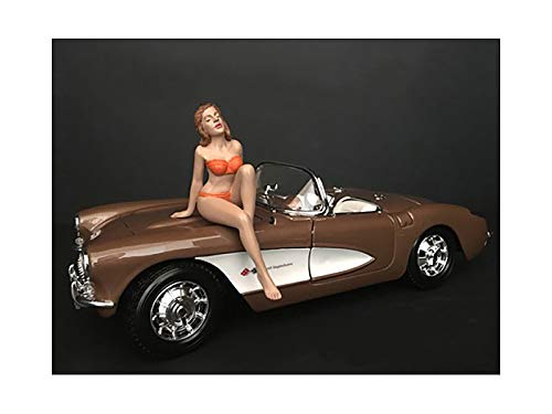 November Bikini Calendar Girl Figurine for 1/18 Scale Models by American Diorama 38175
