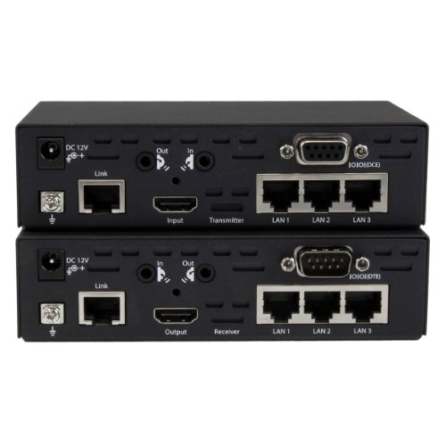 StarTech.com HDMI over CAT5 HDBaseT Extender - Power over Cable - IR - RS232 - 10/100 Ethernet - Ultra HD 4K - 330 ft (100m)