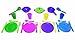 Pretend and Play Childrens Kitchen Dishes Set for Kids, 27 Piece set with Drainer