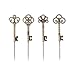 Twine Chateau Antique Key Cocktail Picks, Gold