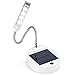 Anpress Flexible Gooseneck Style 4-LED Mini Solar Table Lamp / PC USB Charger LED Portable Lamp / Solar Bulbs Light / Solar Indoor Reading lighting (White)