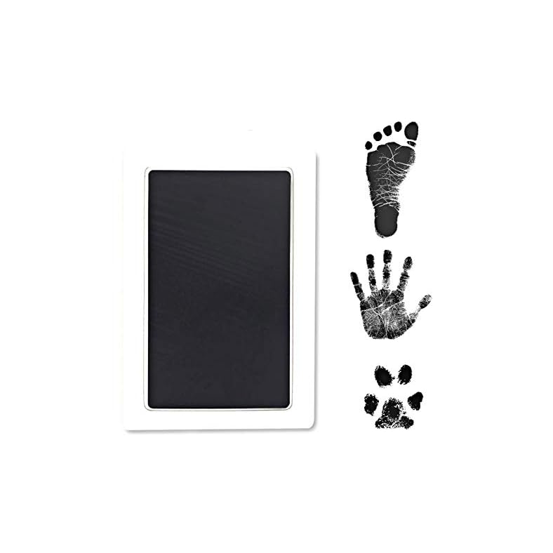 Large Clean Touch Ink Pad for Baby Footprint, Handprint, Pet Paw Prints – Safe for Infant Non-Toxic, No Mess Inkless…