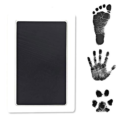 Large Clean Touch Ink Pad for Baby Footprint, Handprint, Pet Paw Prints – Safe for Infant Non-Toxic, No Mess Inkless…