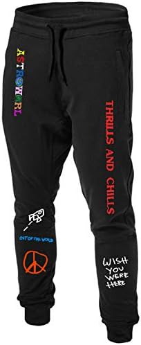 Scott Astroworld Wish You were HERE Sweatpants Letter Printing Men's Joggers