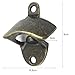 Wall Mount Bottle Opener, 2 PACK Vintage Style Beer Bottle Opener by Latomex