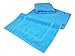SALBAKOS 100% Turkish Cotton Bath Mat Set 2-Piece - 20x34 inch, Premium Quality Hotel & Spa Collection, Soft, Absorbent, Long Lasting, Durable Bathroom Rugs (Aqua, 2 Bath Mats)