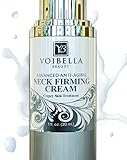 Best Neck & Chest Firming Cream for Sagging, Crepey Skin & Wrinkles. Anti-Aging Crepe Eraser, Turkey Neck Tightener & Decolletage Lotion. Works for Tightening Decollete, Double Chin, Arms, Body & Face