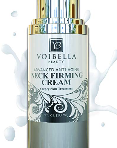 Best Neck & Chest Firming Cream for Sagging, Crepey Skin & Wrinkles. Anti-Aging Crepe Eraser, Turkey Neck Tightener & Decolletage Lotion. Works for Tightening Decollete, Double Chin, Arms, Body & Face