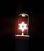 Electric Memorial Lamp Aluminum Tall Jewish Flame Design Memory Yahrzeit Yizkor Lamp with Neon Jewish Star Bulb