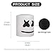 molezu Top 10 DJs Marshmello Helmet Music Festival Marshmallow Head Mask Halloween Costume Party Latex Mask White