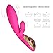 Vibrator, Louviva G-Spot Vibrator for Women Vagina and Clitoris Stimulation Dual Motors, USB rechargeable, 100% Waterproof, 7 Frequency [Super Quiet]