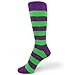 Spotlight Hosiery Men's Groomsmen Wedding Striped Dress Socks