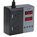 bayite Temperature Controller BTC201 Pre-Wired Digital Outlet Thermostat, 2 Stage Heating and Cooling Mode, 110V - 240V 10A primary